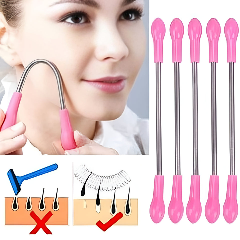 Painless Face Hair Removal Spring Stick – Metal Multipurpose Tool for Quick, Easy & Effective Facial Hair Removal (1 Piece) Rs 192